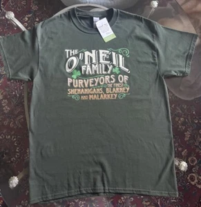 The O'Neil Family Purveyors Of The Finest Shenanigans, Blarney & Malarkey Shirt - Picture 1 of 6