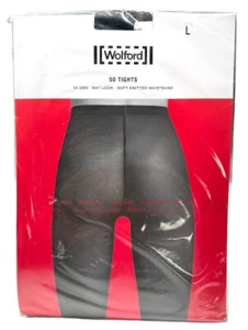 Wolford 50 Strumpfhose Strumpfwaren blickdicht Mat Look Admiral ( navy ) Gr. L 50 DEN NEU - Bild 1 von 7