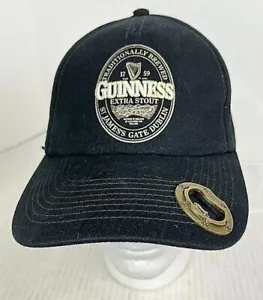 GUINNESS Logo Extra Stout Claspback Baseball Cap with Built-In Bottle Opener HTF - Picture 1 of 8