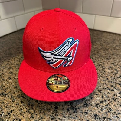 California Angels New Era Cooperstown Collection Wool 59FIFTY Hat Cap 7 1/2 - Image 1 of 4