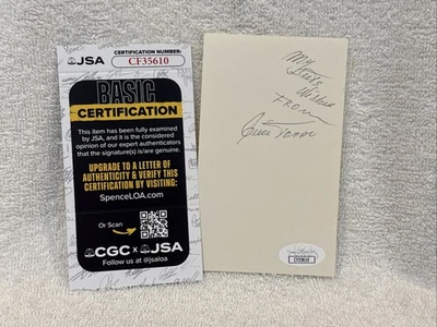 VERY RARE Cesar Tover AUTOGRAPHED 3x5 Index Card, Minnesota Twins, JSA-NICE! - Image 1 of 4