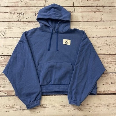 Nike Air Jordan Sudadera con Capucha Jumpman Essentials Pullover Recortado Suelto XL Azul Para Mujer’s Foto 1 de 4