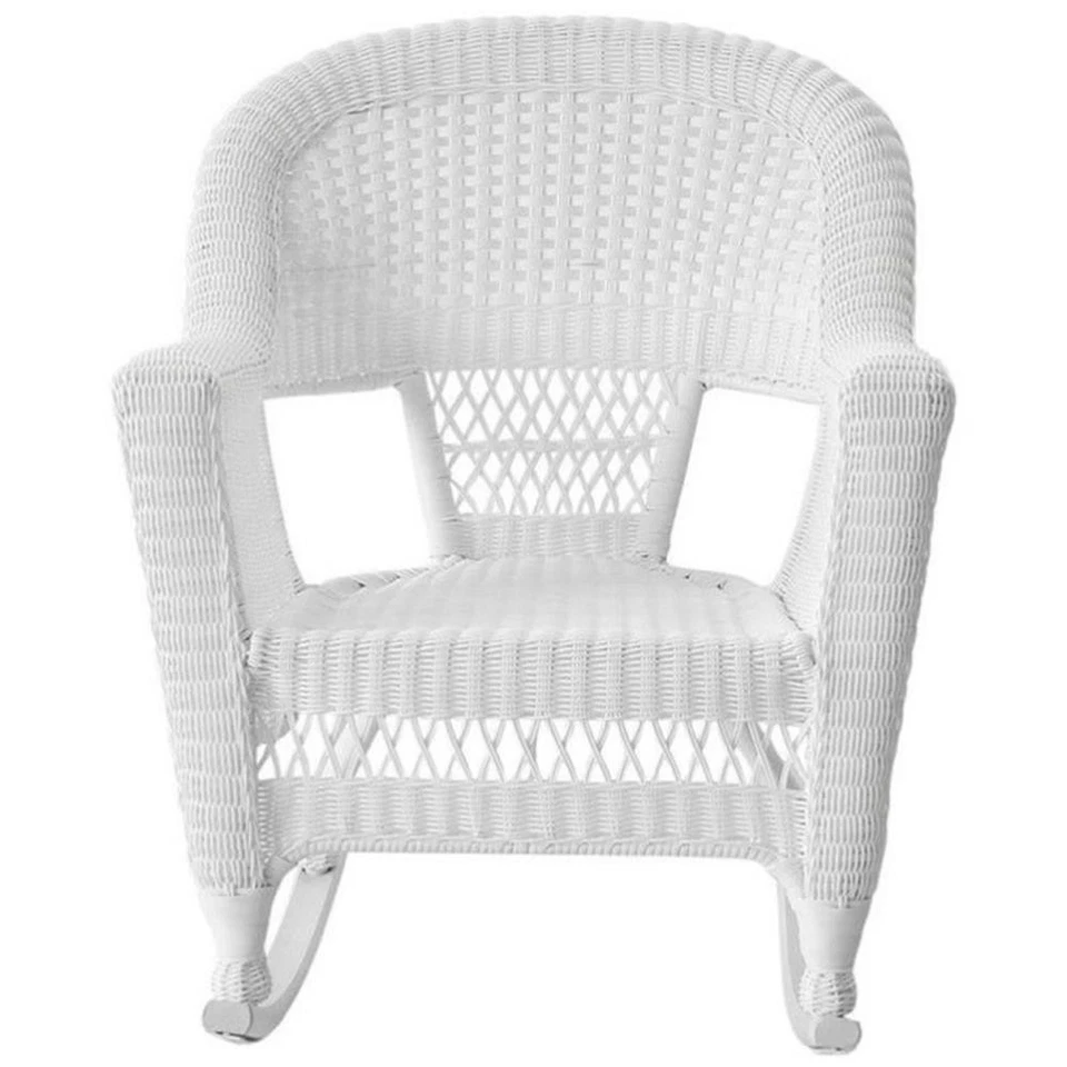 Balancim de pátio de vime Pemberly Row em branco (conjunto de 2) - Imagem 1 de 1