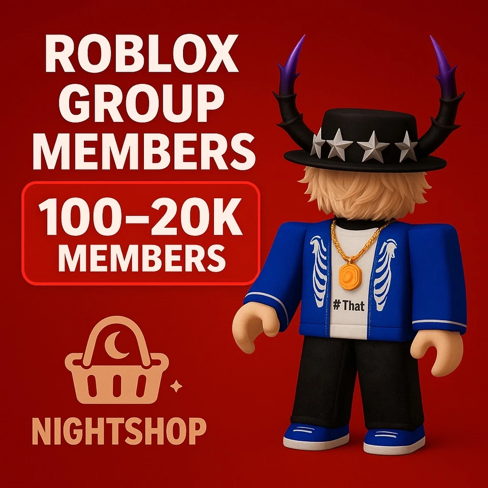 Roblox Group Members | 100-20k | FAST DELIVERY! ⚡ - Image 1 of 1