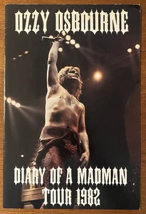 OZZY OSBOURNE Diary Of A Madman 1981-82 US Tour CONCERT PROGRAM Randy Rhoads - Picture 1 of 4