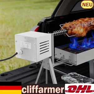 Motore Barbecue Acciaio Inox 25W Spiedino Girevole Motore Elettrico 220V per BBQ Grill - Foto 1 di 13