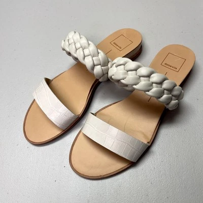 Женские сандалии Dolce Vita на танкетке цвета слоновой кости Stella с плетеным ремешком Pruden - 10 - Изображение 1 из 4