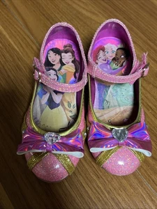Size 10 Toddler Pink Sparkle Disney Princess Dress Shoes - Picture 1 of 4