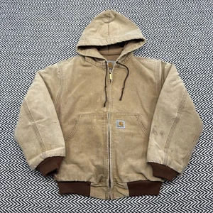 Chaqueta Activa De Colección Años 90 Carhartt JR606 JUVENIL MEDIANA Marrón Forrada de Malla Térmica EE. UU. - Imagen 1 de 6