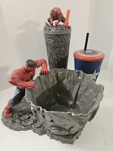 3er SET - MARVEL CAPTAIN AMERICA B.N.W. /RED HULK POPCORN EIMER + BECHER. NEU - Bild 1 von 12