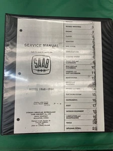 Saab 95 96 GT750 Service Manual 1960-64 Photocopy - Bild 1 von 5