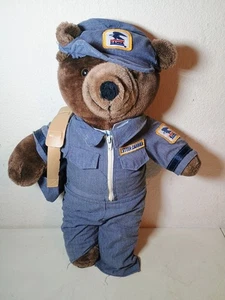Vintage 1986 USPS Patriot Bear U.S. Mail Briefträger 20 Zoll Stofftier Bär - KOSTENLOSER VERSAND - Bild 1 von 11