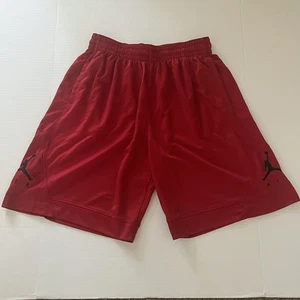 Red Mesh Air Jordan Shorts, Dri-Fit, Boys Kids Size XXL, Polyester Pockets, Gym - Picture 1 of 6