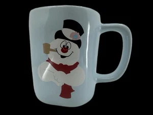 Rae Dunn Frosty the Snowman Tasse hellblau Artisan Collection Kakao Weihnachten - Bild 1 von 9