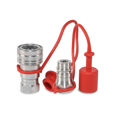 1/2″ AG Hydraulic Quick Couplers Set - 1/2″ NPT Thread - Image 1 of 4