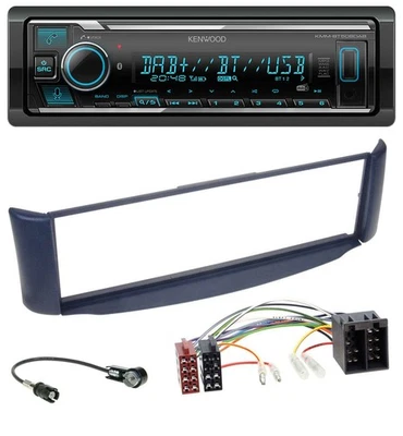 Kenwood Bluetooth MP3 DAB USB Autoradio für Smart ForTwo 450 blau ohne Metallsch - Bild 1 von 4
