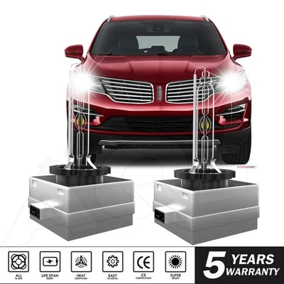 2X D3S HID 6000K Super Bright White For Lincoln MKC 2015-2017 Foto 1 de 4