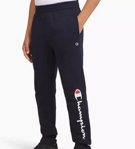 NEU HERREN CHAMPION SWEATPANTS FLEECE GEFÜTTERT MARINEBLAU LOGO EXTRA EXTRA LARGE XXL - Bild 1 von 1