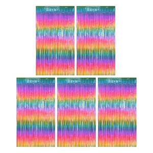 5 Pcs Bride Colorful Fringe Backdrop New Year Photo - Picture 1 of 12