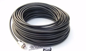 mini8 30m kabel koncentryczny o niskiej stracie 50 Ohm rg8x z 2 pl259 cb ham rdzeń z pianki radiowej - Zdjęcie 1 z 6