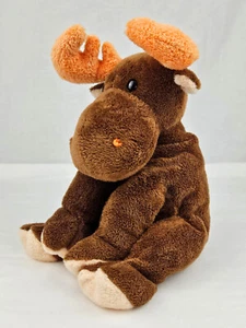 Ty Pluffies Lumpy the Moose Brown Plush 9" - Picture 1 of 11