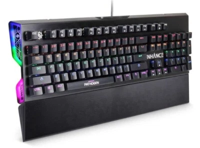 Enhance Pathogen Gaming Keyboard Blue Switch Mechanical optical Keyboard new gam - Image 1 of 4