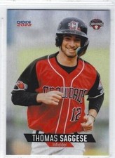 2022 Hickory Crawdads Series 2 (High A-Texas Rangers) Thomas Saggese