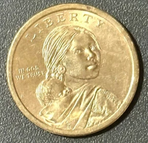 2010 D Sacagawea Coin Rare Error Dollar ,Date On Rim, Very Unique, Special Coin - Picture 1 of 3