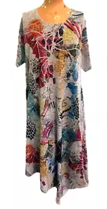 Inoah Size M Art To Wear Dress Artsy Boho Festival Asymmetrical Whimsical USA - Picture 1 of 9