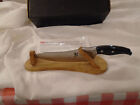 Shun Ken Onion DM-0500 8" Damascus multi chef's knife bamboo holder cobalt