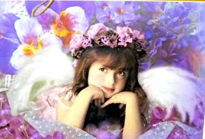 Sure Lox Vintage Voilet Angel Wishes Puzzle 1000PCS Angelic Glitter Wings New - Picture 1 of 7