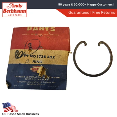 1957-1958 Dodge Plymouth Powerflite Output Shaft Bearing Snap Ring 1736432 NOS - Image 1 of 4