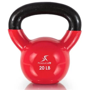 ProsourceFit Vinyl Coated Cast Iron Kettlebells for Full Body Fitness Workouts - Picture 1 of 5