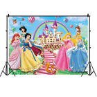 Princess Backdrop Snow White Girls Birthday Party Photo Background Banner Decor