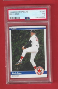 Baseball 1984 Fleer Update Rich Gale Grade Card #U-41 Boston PSA 7 - Bild 1 von 2
