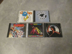 GONG: Downwind/ Gazeuse!/ Live etc., LOT WITH 5 CD´S, TOP PROG-/ PSYCH-/ JAZZ..!
