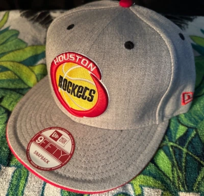 NEW ERA 950 HOUSTON ROCKETS SNAPBACK BASEBALL HAT NBA NEW WITH TAGS ADJUSTABLE - Image 1 of 4