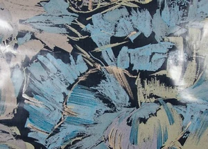 Di Lewis - Pastiche/Blue | 80’s Vintage Abstract Floral | Cotton Chintz Fabric - Picture 1 of 4