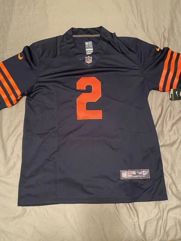 DJ Moore #2 Chicago Bears Navy Jersey Mens Large Stitched New NFL Cover