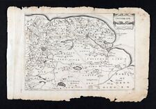 1696 Colom Map Ooster-Goe Oostergo Leeuwarden Dokkum Friesland Netherlands