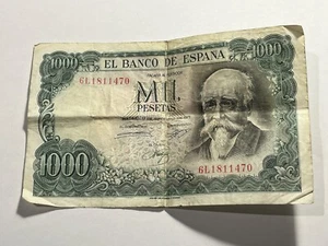 Billet Espagne 1000 Pesetas 1971 (212-14/A1) - Picture 1 of 2