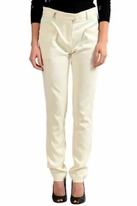 Just Cavalli Women's Off White Casual Pants US 4 IT 40 - Picture 1 of 4