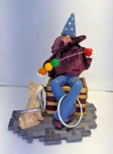 Vintage Hallmark Animated Juggler Clown Musical Box Circus Dog Figurine - Bild 1 von 8