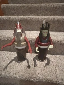Nute Gunray & Jar Jar Vintage 1999 Fast Food Cup Toppers With Straws! - Picture 1 of 4