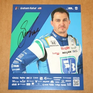 Graham Rahal SIGNED 2023 Indy Car Photo Hero Card #15 RLL Honda 5/3 Road America - Picture 1 of 3