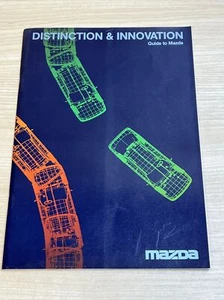 Distinction & Innovation Guide To Mazda Brochure Catalog 1987 - Imagen 1 de 10