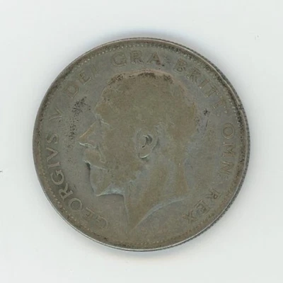 1928 Great Britain, Half Crown Silver Coin + (4) Other Foreign Coins - Nice Lot - Image 1 of 4