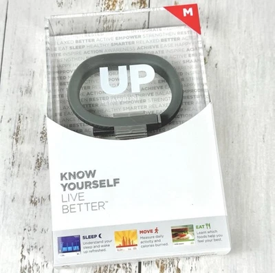 UP by JAWBONE Wireless Wristband Activity Tracker Medium Dark Gray - Image 1 of 3