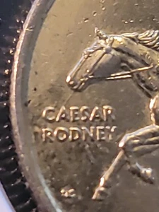 SPITTING GOLD PLATED 1999-P DELEWARE U.S. STATE QUARTER SPITTING - Picture 1 of 3