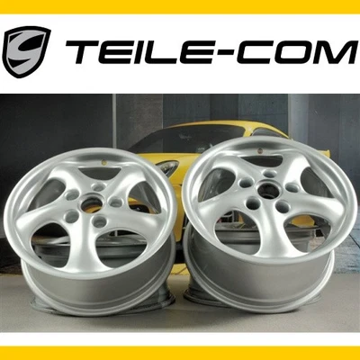 Porsche 911 996 17" Carrera Wheel Rim Set 7J ET55 +9J ET55 99636212800 - Image 1 of 3